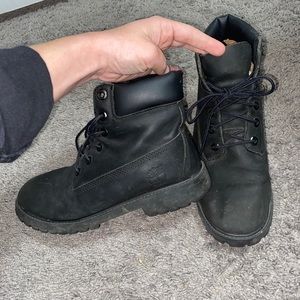 Black Timberland boots